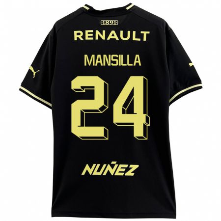 Kandiny Bambino Maglia Brian Mansilla #24 Nero Kit Gara Away 2023/24 Maglietta