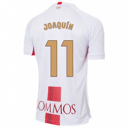 Kandiny Niño Camiseta Joaquín Muñoz #11 Blanco 2ª Equipación 2023/24 La Camisa