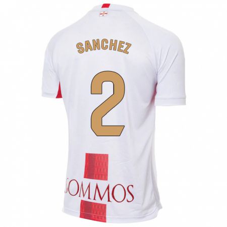 Kandiny Niño Camiseta Paz Sánchez #2 Blanco 2ª Equipación 2023/24 La Camisa