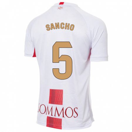 Kandiny Bambino Maglia Esther Sancho #5 Bianco Kit Gara Away 2023/24 Maglietta