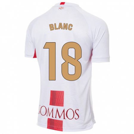 Kandiny Bambino Maglia Laia Blanc #18 Bianco Kit Gara Away 2023/24 Maglietta