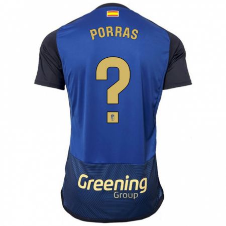 Kandiny Bambino Maglia Cristian Porras #0 Marina Militare Kit Gara Away 2023/24 Maglietta