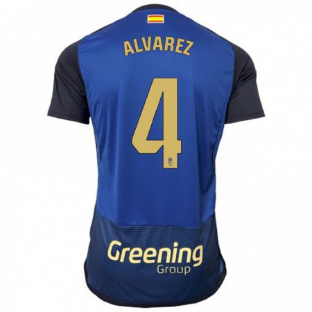 Kandiny Bambino Maglia Isabel Álvarez #4 Marina Militare Kit Gara Away 2023/24 Maglietta