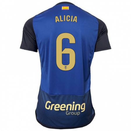 Kandiny Bambino Maglia Alicia #6 Marina Militare Kit Gara Away 2023/24 Maglietta