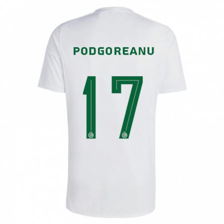 Kandiny Bambino Maglia Suf Podgoreanu #17 Verde Blu Kit Gara Away 2023/24 Maglietta