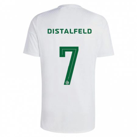 Kandiny Bambino Maglia Yanai Distalfeld #7 Verde Blu Kit Gara Away 2023/24 Maglietta