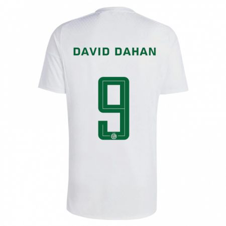 Kandiny Bambino Maglia Omer David Dahan #9 Verde Blu Kit Gara Away 2023/24 Maglietta