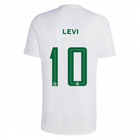 Kandiny Bambino Maglia Yarin Levi #10 Verde Blu Kit Gara Away 2023/24 Maglietta