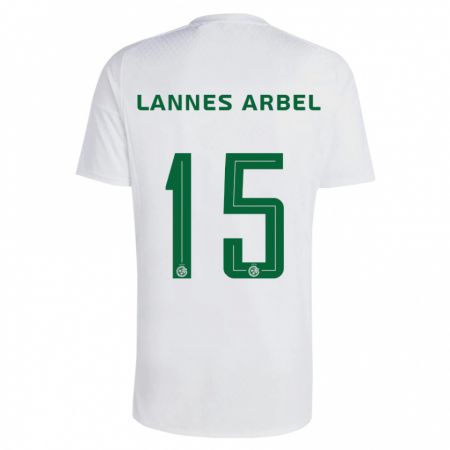 Kandiny Bambino Maglia Tomer Lannes Arbel #15 Verde Blu Kit Gara Away 2023/24 Maglietta