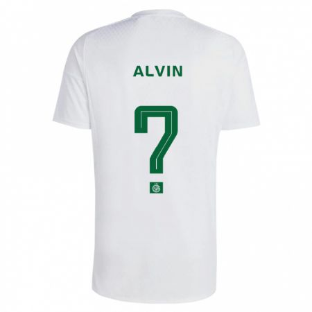 Kandiny Bambino Maglia Glenn Alvin #0 Verde Blu Kit Gara Away 2023/24 Maglietta