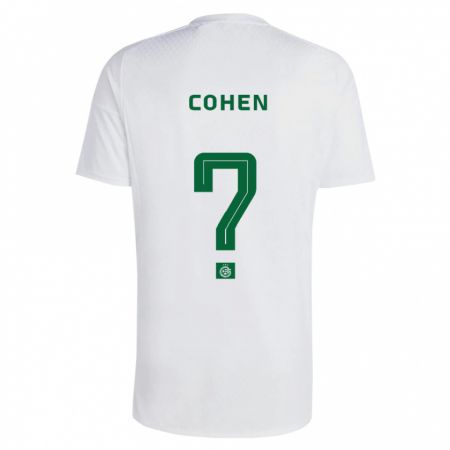 Kandiny Bambino Maglia Sarel Shlomo Cohen #0 Verde Blu Kit Gara Away 2023/24 Maglietta