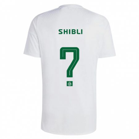 Kandiny Bambino Maglia Jad Shibli #0 Verde Blu Kit Gara Away 2023/24 Maglietta