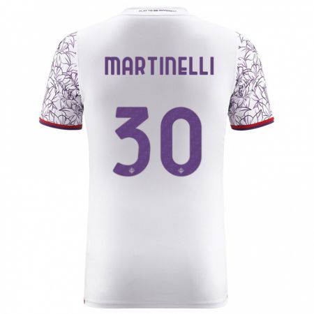 Kandiny Kinder Tommaso Martinelli #30 Weiß Auswärtstrikot Trikot 2023/24 T-Shirt Österreich