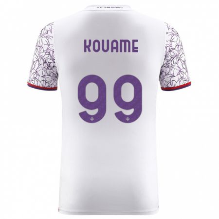 Kandiny Bambino Maglia Christian Kouamé #99 Bianco Kit Gara Away 2023/24 Maglietta