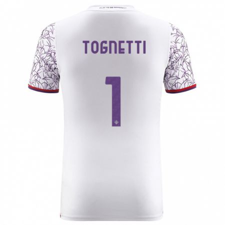 Kandiny Bambino Maglia Laerte Tognetti #1 Bianco Kit Gara Away 2023/24 Maglietta