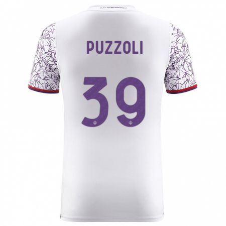 Kandiny Bambino Maglia Giorgio Puzzoli #39 Bianco Kit Gara Away 2023/24 Maglietta