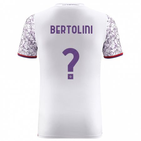 Kandiny Bambino Maglia Gabriele Bertolini #0 Bianco Kit Gara Away 2023/24 Maglietta