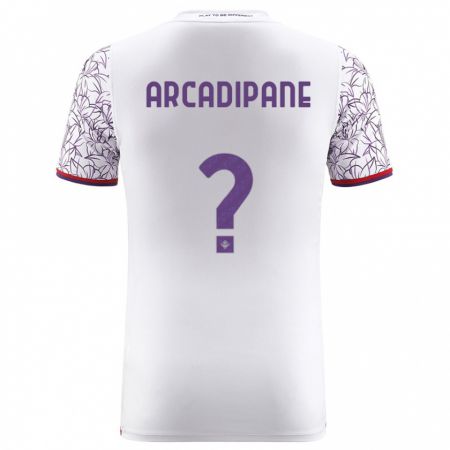 Kandiny Bambino Maglia Guglielmo Arcadipane #0 Bianco Kit Gara Away 2023/24 Maglietta