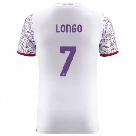 Kandiny Bambino Maglia Miriam Longo #7 Bianco Kit Gara Away 2023/24 Maglietta