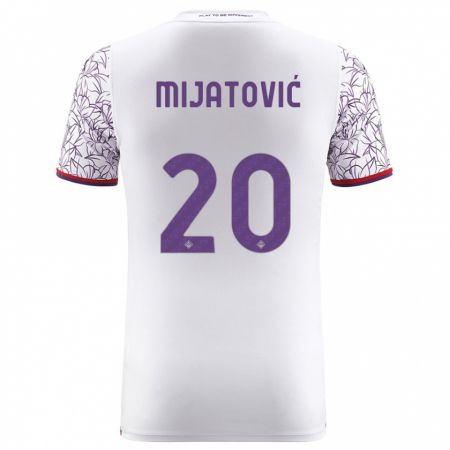 Kandiny Bambino Maglia Milica Mijatović #20 Bianco Kit Gara Away 2023/24 Maglietta