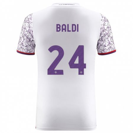 Kandiny Bambino Maglia Rachele Baldi #24 Bianco Kit Gara Away 2023/24 Maglietta