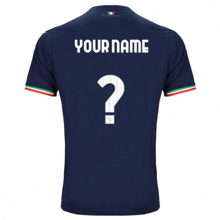 Kandiny Bambino Maglia Il Tuo Nome #0 Marina Militare Kit Gara Away 2023/24 Maglietta