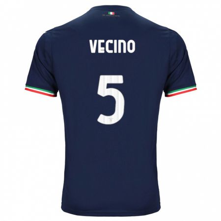 Kandiny Kinder Matías Vecino #5 Marine Auswärtstrikot Trikot 2023/24 T-Shirt Österreich