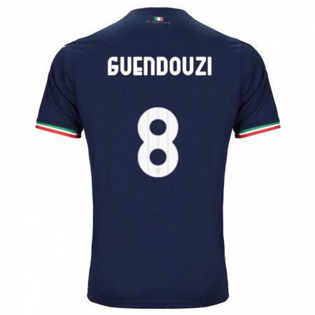 Kandiny Kinder Mattéo Guendouzi #8 Marine Auswärtstrikot Trikot 2023/24 T-Shirt Österreich