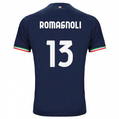 Kandiny Kinderen Alessio Romagnoli #13 Marine Uitshirt Uittenue 2023/24 T-Shirt België