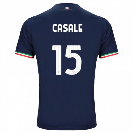 Kandiny Bambino Maglia Nicolò Casale #15 Marina Militare Kit Gara Away 2023/24 Maglietta