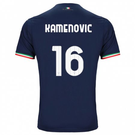 Kandiny Bambino Maglia Dimitrije Kamenović #16 Marina Militare Kit Gara Away 2023/24 Maglietta