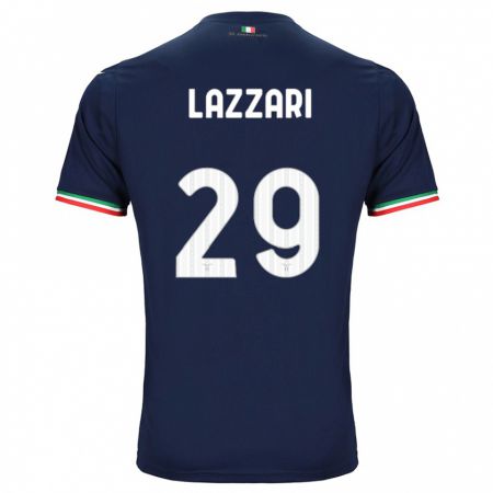 Kandiny Kinder Manuel Lazzari #29 Marine Auswärtstrikot Trikot 2023/24 T-Shirt Österreich