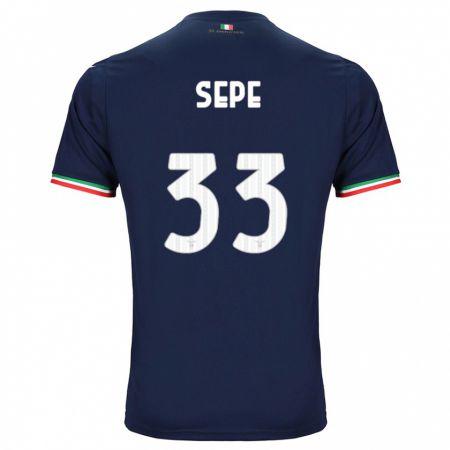 Kandiny Kinder Luigi Sepe #33 Marine Auswärtstrikot Trikot 2023/24 T-Shirt Österreich