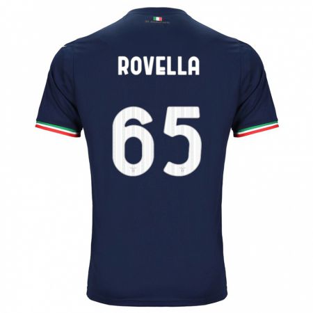 Kandiny Bambino Maglia Nicolò Rovella #65 Marina Militare Kit Gara Away 2023/24 Maglietta