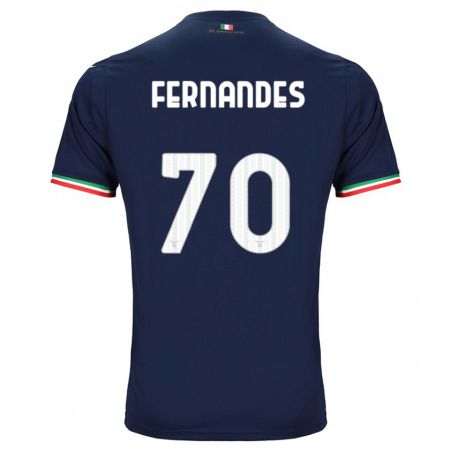 Kandiny Kinder Saná Fernandes #70 Marine Auswärtstrikot Trikot 2023/24 T-Shirt Österreich