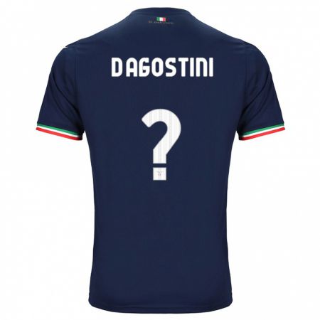 Kandiny Bambino Maglia Stefano D'agostini #0 Marina Militare Kit Gara Away 2023/24 Maglietta