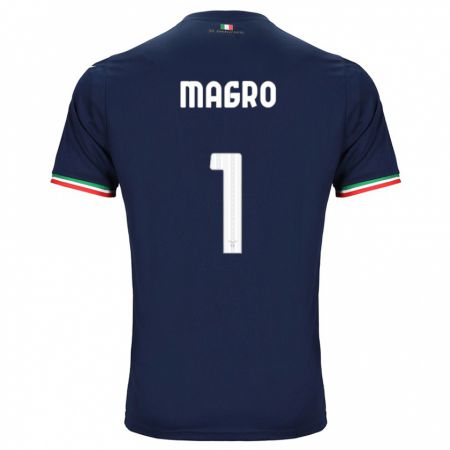 Kandiny Bambino Maglia Federico Magro #1 Marina Militare Kit Gara Away 2023/24 Maglietta