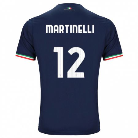 Kandiny Bambino Maglia Leonardo Martinelli #12 Marina Militare Kit Gara Away 2023/24 Maglietta