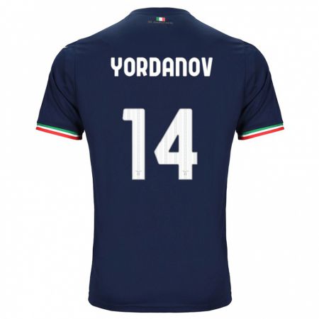 Kandiny Kinder Damyan Yordanov #14 Marine Auswärtstrikot Trikot 2023/24 T-Shirt Österreich