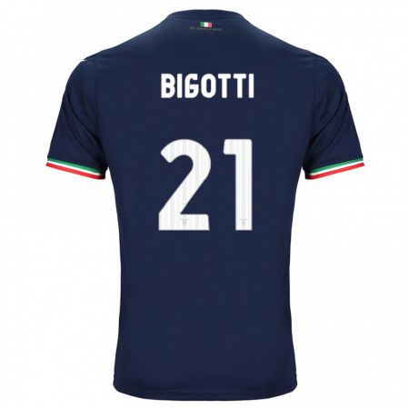 Kandiny Kinder Massimo Bigotti #21 Marine Auswärtstrikot Trikot 2023/24 T-Shirt Österreich