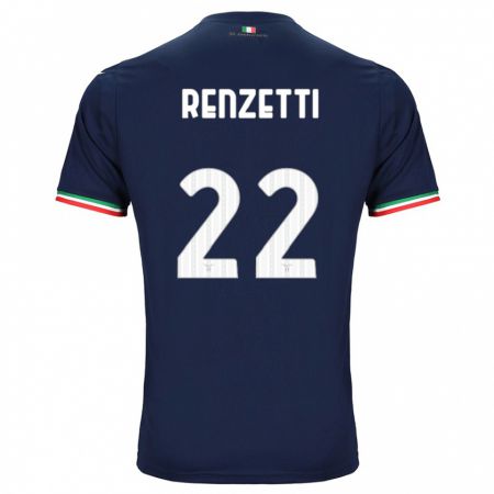 Kandiny Bambino Maglia Davide Renzetti #22 Marina Militare Kit Gara Away 2023/24 Maglietta