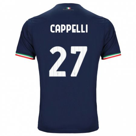 Kandiny Bambino Maglia Tommaso Cappelli #27 Marina Militare Kit Gara Away 2023/24 Maglietta