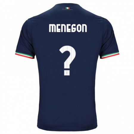 Kandiny Bambino Maglia Riccardo Menegon #0 Marina Militare Kit Gara Away 2023/24 Maglietta