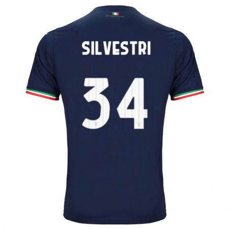 Kandiny Kinder Thomas Silvestri #34 Marine Auswärtstrikot Trikot 2023/24 T-Shirt Österreich