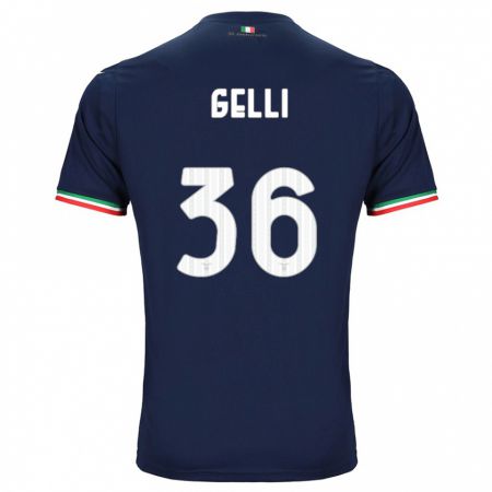 Kandiny Bambino Maglia Valerio Gelli #36 Marina Militare Kit Gara Away 2023/24 Maglietta