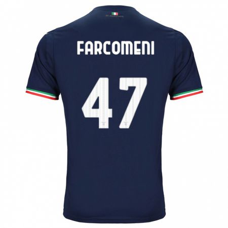 Kandiny Kinder Valerio Farcomeni #47 Marine Auswärtstrikot Trikot 2023/24 T-Shirt Österreich