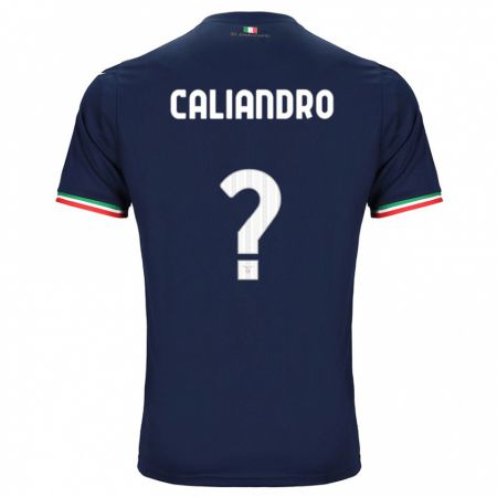 Kandiny Bambino Maglia Stanislao Caliandro #0 Marina Militare Kit Gara Away 2023/24 Maglietta