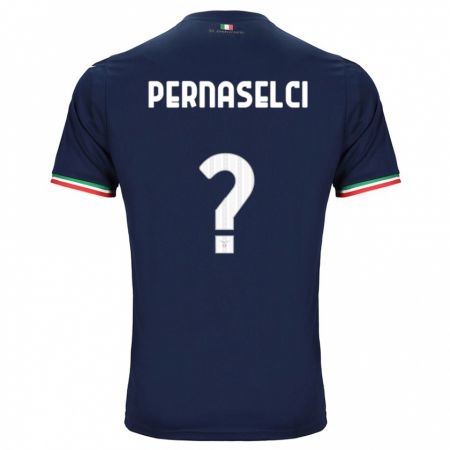 Kandiny Bambino Maglia Leonardo Pernaselci #0 Marina Militare Kit Gara Away 2023/24 Maglietta