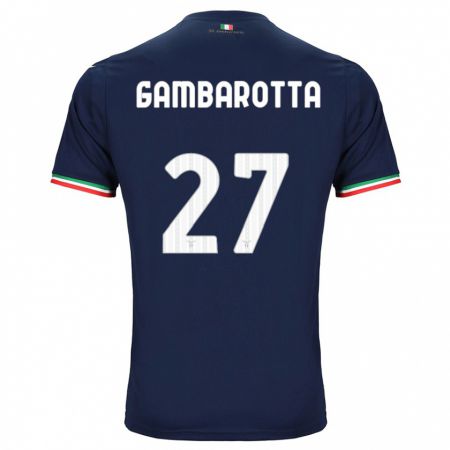 Kandiny Bambino Maglia Margot Gambarotta #27 Marina Militare Kit Gara Away 2023/24 Maglietta