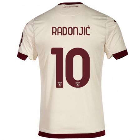 Kandiny Kinder Nemanja Radonjić #10 Sekt Auswärtstrikot Trikot 2023/24 T-Shirt Österreich